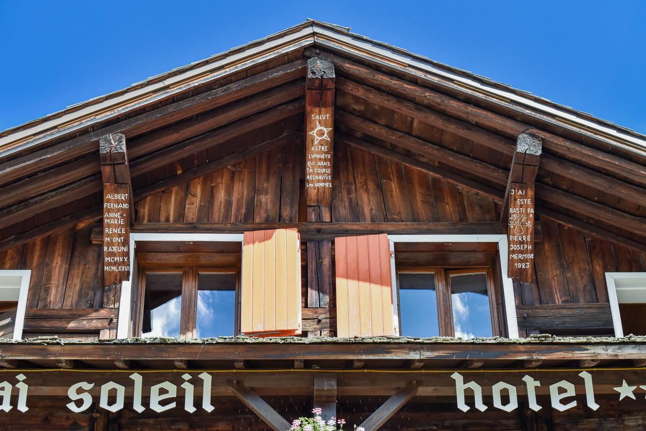 לה קונטמין מונז'ואה Chalet-Hotel Gai Soleil מראה חיצוני תמונה